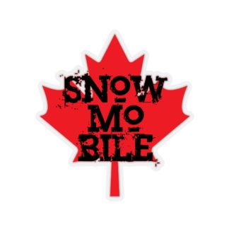 Canada Maple Leaf Snowmobile - Kiss-Cut Stickers
