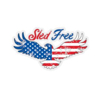 Sled Free USA - Kiss-Cut Stickers