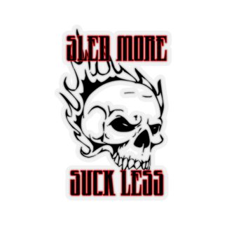 Sled More Skull - Kiss-Cut Stickers