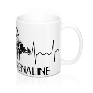 Adrenaline EKG Sledder Coffee Mug 11oz
