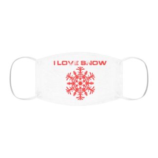 I Love Snow Face Mask
