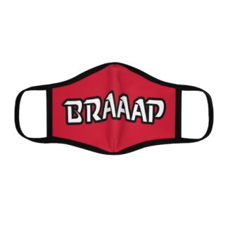 Braaap Fitted Face Mask - Red