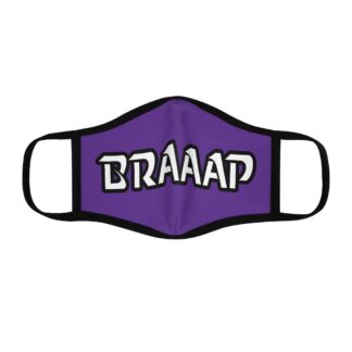Braaap Fitted Face Mask - Purple