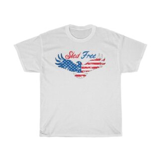 USA Eagle Sled Free Cotton Tshirt