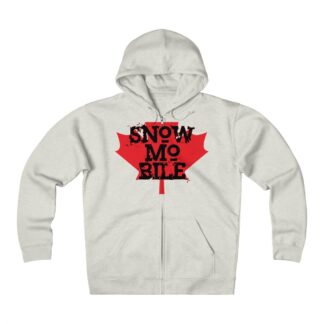 Snowmobile Maple Leaf - Fleece Zip-up Hoodie