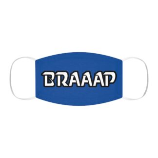 Braaap Fitted Face Mask - Blue